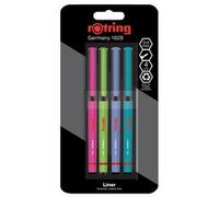 Fineliner, largeur de tracé: 0,4 mm, blister de 4
