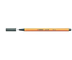 Fineliner STABILO point 88 Lot de 3 feutres Gris foncé