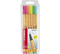 Fineliner - STABILO point 88 - Pack of 6 - Neon Colours Pack of 6 Neon Colours