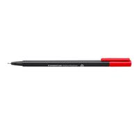 Staedtler Fineliner Triplus 334 – Lot de 3 – Pointe 0,3 mm – Rouge