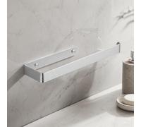 FINELYCR Barre Serviette Salle de Bain à Un-Bras, Support Serviettes Mural 29 cm, Argent Porte Serviette Mural, Barres Porte-Serviettes en Acier Inoxydable, pour Salles de Bain, Cuisine, Salles Sport