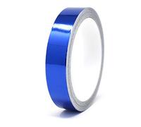 Finest Folia Bandes adhesives décoratives pour auto voiture moto bateau modélisme nombreux coloris longueur 8,5m ruban adhésif (Chrome Bleu, 20mm)
