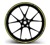 Finest Folia Kit complet de 16 stickers décoratifs style Moto GP, en film très fin - Pour jantes de moto/voiture/vélo (16", 17", 18", 19")