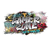 Finest Folia W008 Sticker mural graffiti 3D Autocollant street art pour chambre d'adolescent, chambre d'enfant, salon 97 x 53 cm Motif 07 Sprayer Vaporisateur 07 Ohne Wunschname