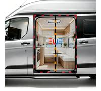FINEVERNEK Moustiquaire Magnétique de Voiture, Moustiquaire Porte Coulissante, Filet d'ombrage de Camping pour Porte Latérale-pour Mercedes Vito, Marco Polo, Volkswagen Californie, 150 x 110 cm