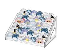 FINGERINSPIRE Présentoir à Boutons et Épingles en Acrylique Transparent 6 Couche Grand Capacité de 31x23.5x16cm pour Badges Mini Action Présentoir en Acrylique Transparent pour Miniatures