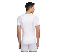 FINN T Shirt Anti Transpirant Homme Protection Dos - Maillot de Corps Col V | Inserts absorbants au dos et sous les aisselles : pas d'auréoles visibles sur la chemise - couleur chair, blanc, noir, S-3XL