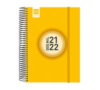 Finocam Agenda 2021 2022 1 jour page Septembre 2021, août 2022 12 mois E10, 155 x 212 Espir couleur jaune catalan