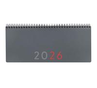Finocam Agenda + notes semainier 2026 Vue hebdomadaire + notes janvier 2026 à décembre 2026 (12 mois) Gris espagnol
