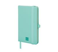 Finocam - Cahier Nexo Couverture Rigide Dotted-Pointillé Turquoise | Petit Cahier à Feuilles Microperforées | Pochette et Passant pour stylo | 72 Feuilles, Idéal pour Écrire et Dessiner
