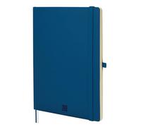 Finocam - Cahier Nexo Couverture Souple Dotted-Pointillé Bleu marine | Grand Cahier à Feuilles Microperforées | Pochette et Passant pour stylo | 72 Feuilles, Idéal pour Bullet Journal