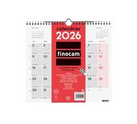 Finocam - Calendrier mural 2026 1 Mois par page Janvier - Décembre 2026 (12 mois) | Calendrier 2026 pour noter | Planificateur mensuel Neutre - Français