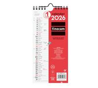 Finocam Calendrier mural 2026 avec vue janvier-décembre (12 mois) | Calendrier 2026 à noter | Planificateur mensuel neutre catalan