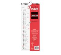 Finocam - Calendrier mural 2026 mois vue janvier - décembre (12 mois) | Calendrier 2026 à noter | Planificateur mensuel neutre - espagnol
