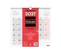 Finocam Calendrier Mural à Remplir 2027 | Neutre · Langue : Français - Calendrier mensuel - Planning et Organisation