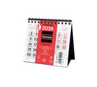 Finocam - Calendrier mural grands chiffres 2026 avec vue janvier - décembre 2026 (12 mois) | Calendrier 2026 | Planificateur mensuel neutre catalan