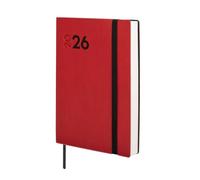 Finocam Mara Agenda 2026 1 jour par page avec couverture souple Mara Rouge espagnol (français non garanti)