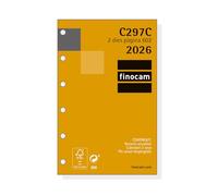 Finocam Recharge annuelle classique 2026 2 jours par page janvier 2026 à décembre 2026 (12 mois) catalan