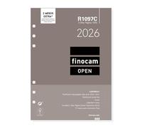 Finocam Recharge annuelle Open 2026 2 jours par page janvier 2026 à décembre 2026 (12 mois) Catalan