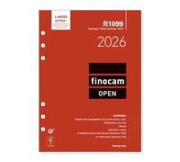 Finocam Recharge annuelle Open 2026 Vue verticale hebdomadaire janvier 2026 à décembre 2026 (12 mois) espagnol