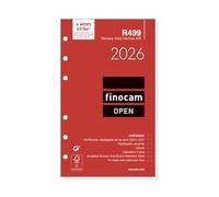 Finocam Recharge annuelle Open 2026 Vue verticale hebdomadaire janvier 2026 à décembre 2026 (12 mois) espagnol