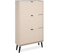 Finori Armoire à chaussures Vigo 49A en velours mélaminé, fabriquée en Allemagne, H x l x P : 125 x 70 x 24 cm