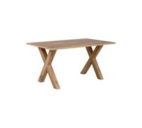 Finori Table à manger MANZANO rectangulaire Décor Chêne Flagstaff 8 personnes L160×H75×P90 cm