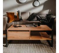 Finori Table basse Denver 55 Chêne artisanal et gris anthracite 441180