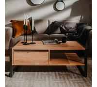 Finori Table basse Denver 55 Chêne artisanal et gris anthracite 441180