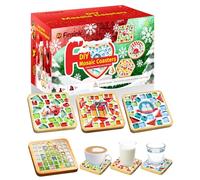 Finsink 4 Kit Mosaïque Adulte DIY Bois Dessous de Verre en Mosaïque Kit Loisirs Créatif Convient comme cadeau d'anniversaire pour les enfants de 5 ans et plus