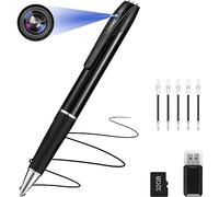 FINSUI Caméra Espion Caméra Cachée Stylo 1080P Mini Caméra de Poche avec Carte 32 Go Caméra Stylo avec Enregistrement Vidéo Prise de Photo et 150 Mins d'Autonomie de la intérieur extérieur