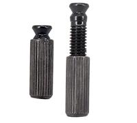 Fiocias 2 Pièces Goupilles de Chevalet Vibrato de Remplacement pour Guitare Électrique Système Double Verrouillage Ancrages Métalliques Robustesse Accessoires, Noir