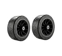 Fiocias 2 Roues Rechange pour Chariot Pliant, pneus Chariot, réparation Diable, Chariot Plage, pneus Plage antidérapants et Robustes, 8 Pouces Road Black