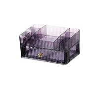Fiocias Boîte de Rangement Cosmétique Organiseur Maquillage Coffret Bijoux Tiroirs Pratique Brosses Contenant Résistant Anti-poussière Adaptée pour Chambre Ma