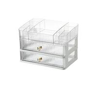 Fiocias Boîte de Rangement Cosmétique Organiseur Maquillage Coffret Bijoux Tiroirs Pratique Brosses Contenant Résistant Anti-poussière Adaptée pour Chambre Ma