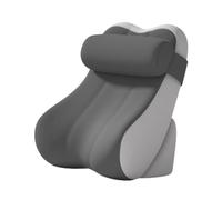 Fiocias Coussin de Soutien pour Tête de Lit Mémoire de Forme Dossier Réglable Appui Nuque Pratique Housse Facile à Nettoyer Convient à Séjour Chambre, Gris Foncé et Gris Clair