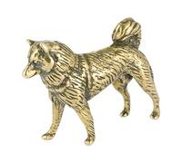 Fiocias Figurine Décorative de Chien En Métal, Figurine Animale En Laiton, Objet de Décoration Idéal pour La Maison, Un Cadeau Ou Une Collection, A