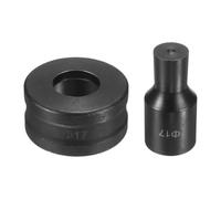 Fiocias Jeu de Poinçons, Outil de Poinçonnage, Poinçon Rond, Matrice de Rechange En Acier 40Cr, Découpes Rondes Nettes, Installation Facile, Convient Aux Pres, 1.7 Cm