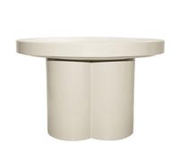 Fiona-table basse ronde d56 cm blanc cassé