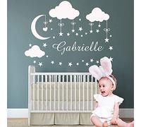 FIONEL Sticker Mural Prénom Personnalisé，Stickers Prénom Personnalisé, Stickers Personnalisable, Autocollants Enfants,Autocollants Muraux,pour Chambre Denfant,Sticker Chambre Bebe(M 28cmX35cm)