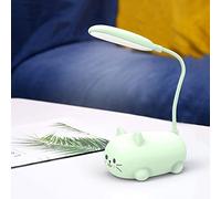 Fiorky Lampe LED pour Enfants, Mini veilleuse Chat, Lampe de Table LED Portable, Lampe de Bureau Mignonne, Lampe de Lecture Pliable Rechargeable par USB pour Chambre d'enfant, étude