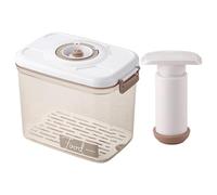 Fiorky Récipient de conservation des aliments sous vide avec pompe à vide Boîte de conservation sous vide avec plaque de vidange amovible Réfrigérateur Boîte de conservation des aliments