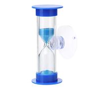 Fiorky Sablier 2 Minutes pour brossage des Dents, minuterie en Verre de Sable, Gestion du Temps, sablier à Ventouse, Montre de Sable de Bureau, Cadeau Forfait, décoration de la Maison pour