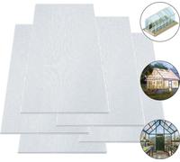 Fiqops Plaques alvéolaires en polycarbonate double paroi Plaques alvéolaires 4mm Plaques alvéolaires serre 14x
