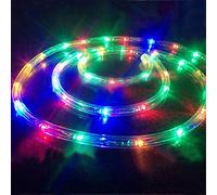 Fiqops Tube lumineux à LED, 30M Tuyau de lumière Flexible, Guirlande Lumineuses extérieur intérieur, 8 modes, Tube lumineux Etanche pour Jardin-coloré