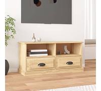 FIRBNUS Meuble TV Chêne Sonoma 93x35,5x45 cm Bois d'ingénierie Armoire TV Salon Construction Robuste Meuble HiFi Tendance Décoration Intérieure Dessus Robuste Afficher Plantes Photos Encadrées