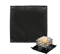 Fire Pit Mat, Fireproof Grill Mat, Camping Fire Pit Pad, Outdoor Stove Mat, Fire Pit Protection Mat, Silicone Grill Mat, Patio Fire Pit Mat, Tapis de grille, tapis de feu Foldable