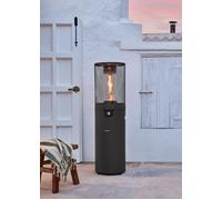 FIRE ROUND HEATER - Chauffage À Gaz 8kW Pour Terrasses Et Extérieurs Noir. Basse Consommation