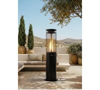 FIRE ROUND PELLET HEATER - Poêle D’extérieur À Pellets 17,5 KW Sans Fumée Noir & Avec Power Bank. Basse Consommation
