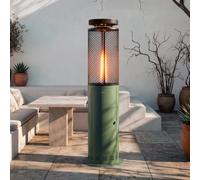 FIRE ROUND PELLET HEATER - Poêle D’extérieur À Pellets 17,5 KW Sans Fumée Sauge. Basse Consommation